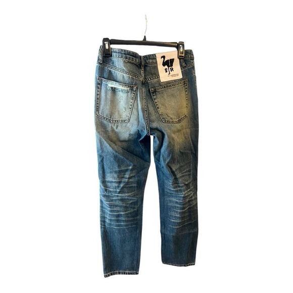 Sandrine Rose Trucker Style Ripped Jeans Size 27-15 - Picture 3 of 6